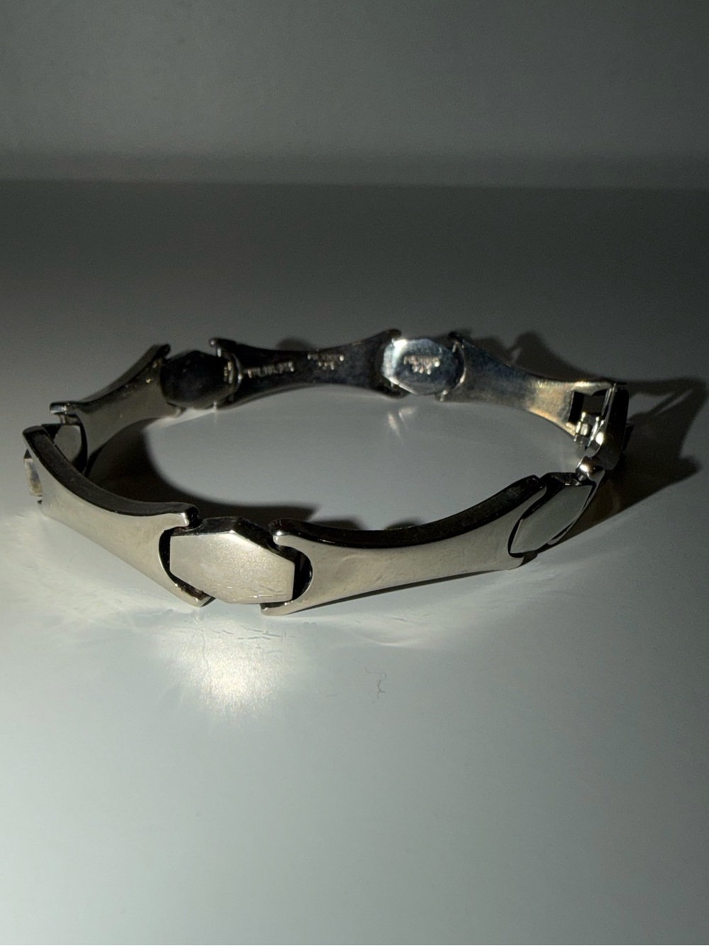 Sterling Silver 925 Mexico Shiny Link Bracelet